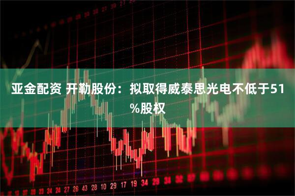 亚金配资 开勒股份：拟取得威泰思光电不低于51%股权